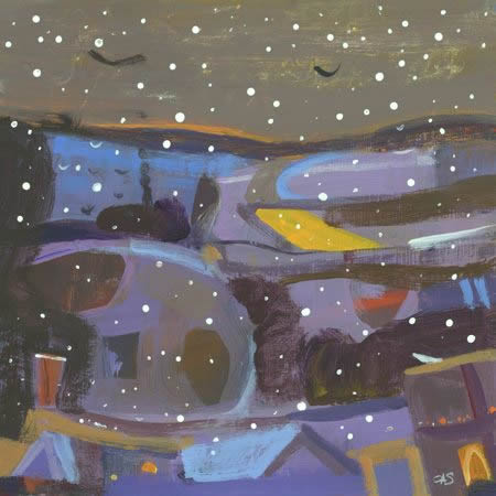 Carol Saunderson - Snow over the Rooftops